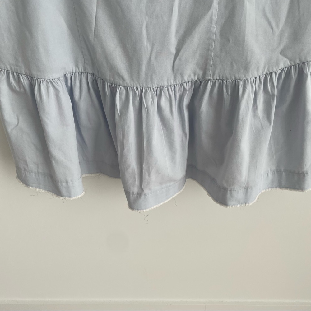 All Saints Blue Ruffle Bottom Dress - Picture 7 of 8